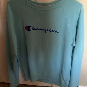 blue champion crew neck